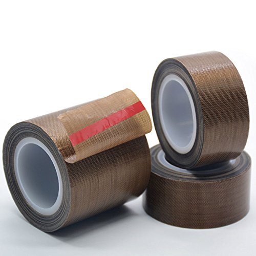 3"x10m PTFE Teflon Tape Nonstick 500℉ High-Temp Fiberglass Adhesive Tape