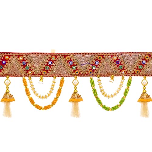 Bandanwaar Toran Decoration Traditional Wall Door Decorative Hanging forHome Temple Festival Wedding Function Party Décor and Gifting (Design-1) Design-1