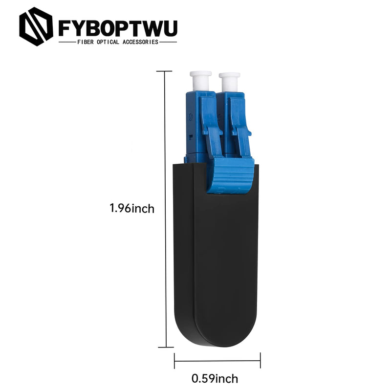 [Australia - AusPower] - 4 pcs FC Male to LC Female Fiber Adapter 9/125 Single Mode + 4 pcs LC/UPC OS2 Single Mode Loopback Plugs – for Fiber Optic Cable Testing, Network Troubleshooting & Certification 