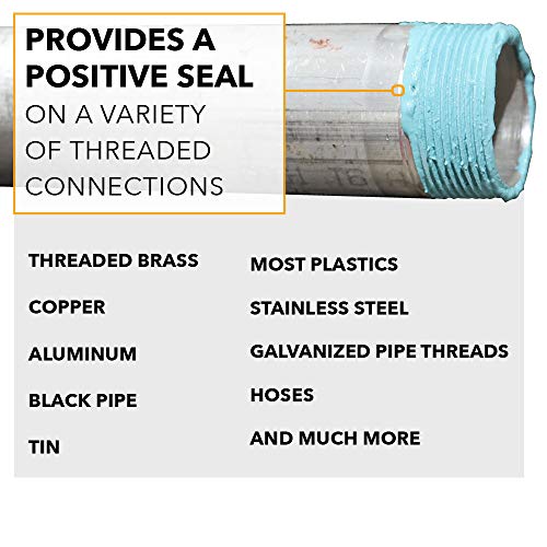 Gasoila Soft-Set pipe thread sealant non-hardening paste in 2 oz tube for metal and plastic threads