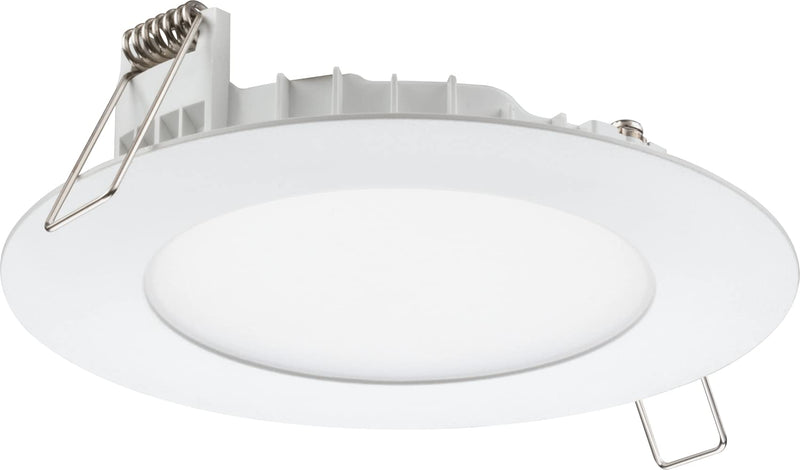 Juno WF4 SWW5 90CRI MW M6 Round Baffle LED Downlight, 120 Volts, 2700K/3000K/3500K/4000K/5000K, Triac Dimming, 4-Inch Ultra-Thin, Matte White (Pack of 2) 4-Inch (Pack of 2)