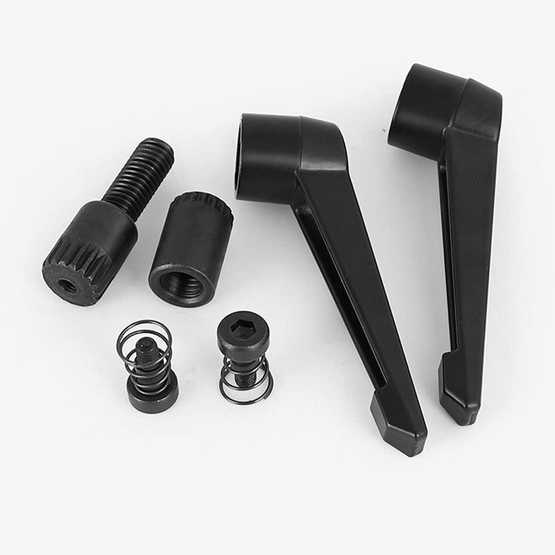 Set of 4 Clamping Lever Handles, M4 Stainless Steel Male Thread, Adjustable Handle, Machine Handles, Clamping Lever External Thread (32 mm) 32mm