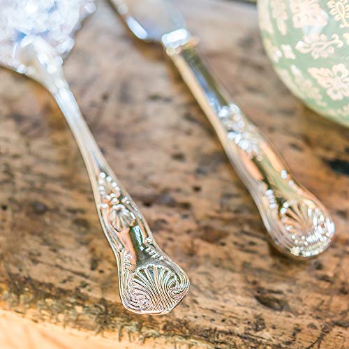 Vintage Inspired Silver Cake Knife and Server Style 9530 Silver Plated - Vintage