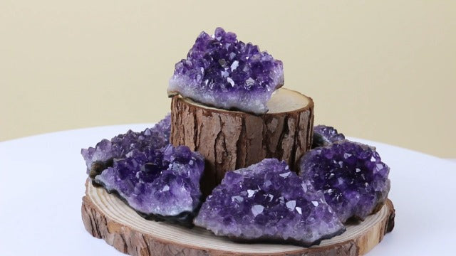 Amethyst Crystals, Amethyst Cluster, Amathesis, Healing Stones(0.2Lb) Purple 0.2 Pound