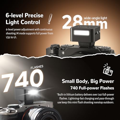 ZENIKO ZT08 N TTL Mini Flash,740 Full Power On-Camera Flash for Nikon ZT08-N for Nikon(Black)