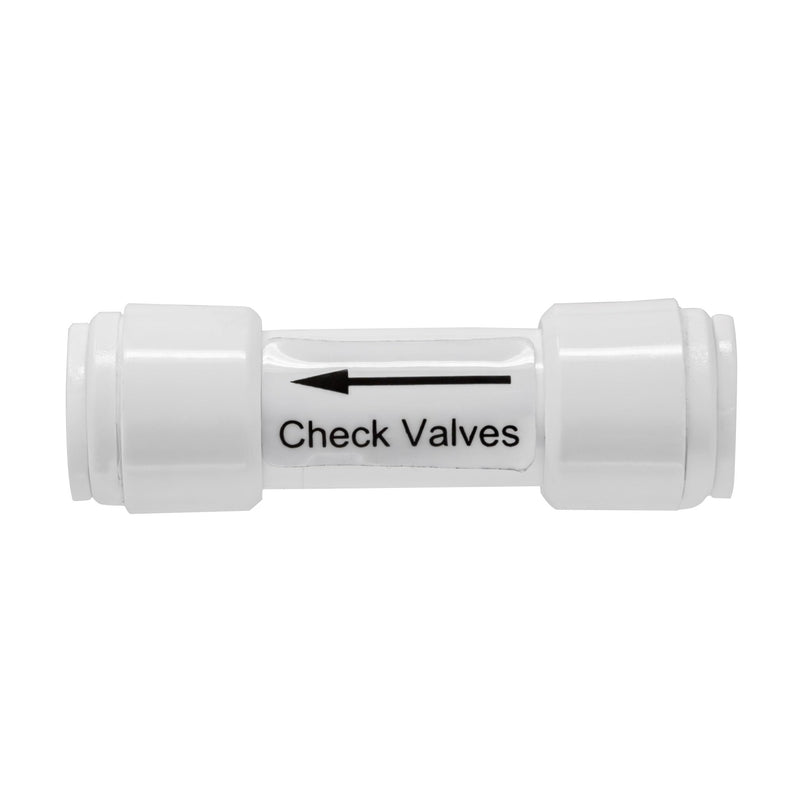 [Australia - AusPower] - 1/4" Quick Connect One Way Check Valve for Reverse Osmosis Water Filtration Systems Or Other Water Appliances (1/4" Quick Connect x 1/4" Quick Connect) 
