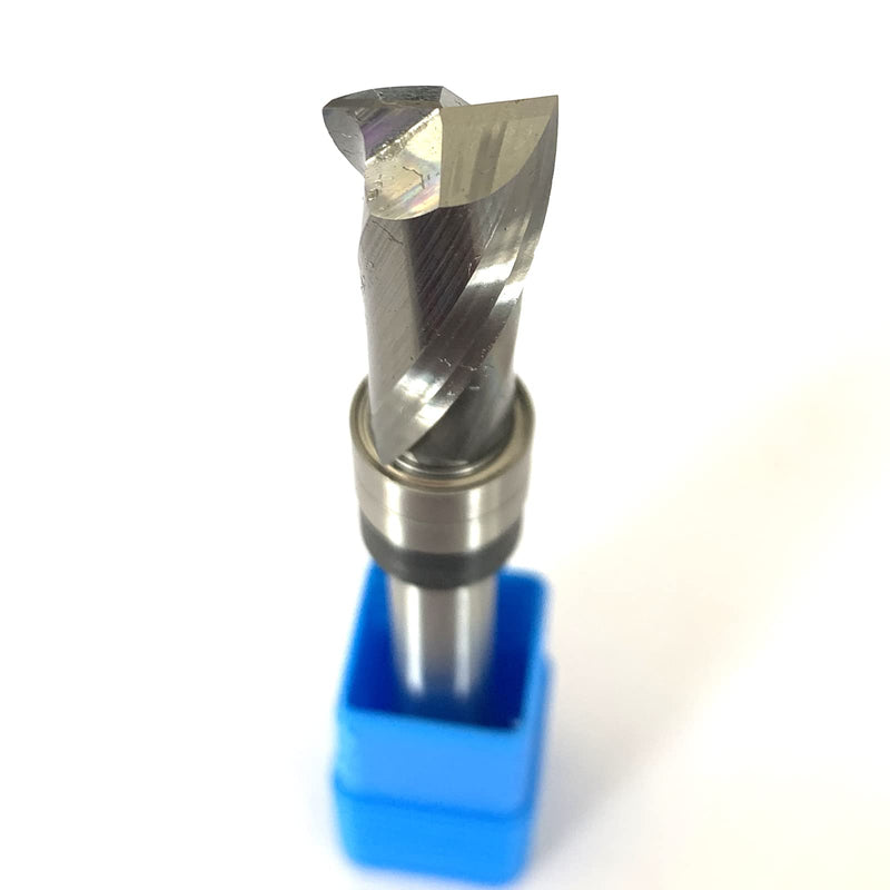 [Australia - AusPower] - Sinoprotools Spiral Cutter 8 mm Shaft Upcut, Solid Carbide Milling Cutter 25.4 mm Cutting Length, Flush Profile Cutter for Wood Edges Flush for Milling or Copying Bündigfräser 8x25.4mm 