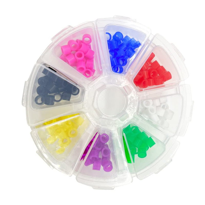 [Australia - AusPower] - 160PCS Dental Code Rings Silicone Instrument Code Circle Autoclavable Orthodontic Color Code Rings (Multicolor) Multicolor 
