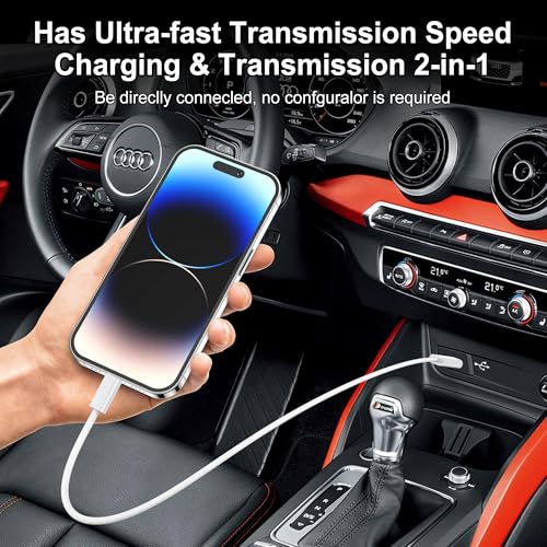 Lightning Cable USB C 1 m + 1 m, [MFi Certified] iPhone Charging Cable USB C | Power Delivery iPhone Charging Cable USB C for iPhone 14/13/13 Pro/13 Pro Max/12/12 Pro Max/11 Pro/X/XS/XR/8