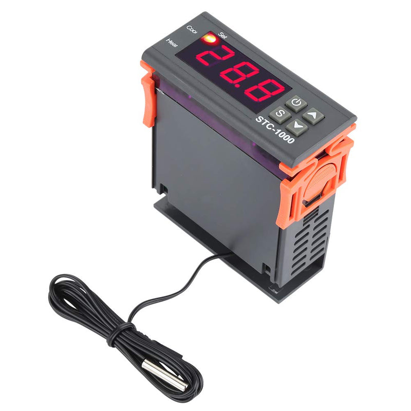 [Australia - AusPower] - Digital Thermostat, Digital Temperature Controller Temp Sensor Electric Thermostat Control 110-220V for Aquarium, Terrarium, Zoo, Chicken Incubator 