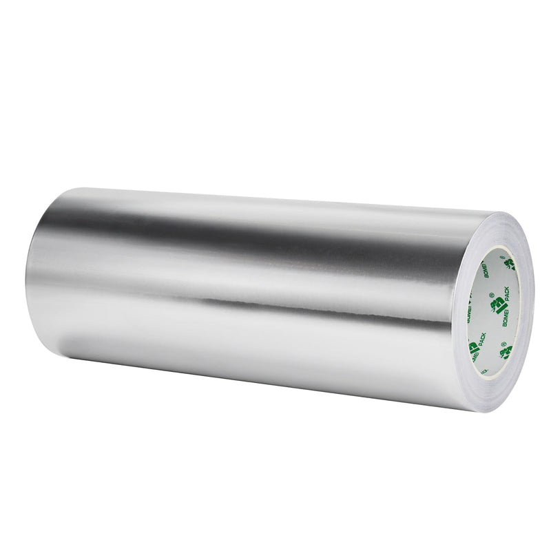 BOMEI PACK Aluminum Foil Tape 12" x35 Yds, Aluminum HVAC Tape - HVAC Duct Sealing,Self-Adhesive Metal Tape, Heat Insulation & Ductwork Repairs - Heat Resistant, Waterproof 300mm