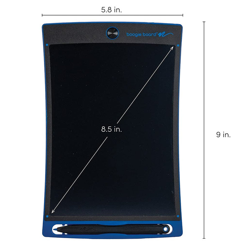 [Australia - AusPower] - Boogie Board Jot Reusable Writing Tablet, Includes 8.5 in LCD Writing Tablet, Instant Erase, Stylus Pen, Built in Magnets & Kickstand, Blue 