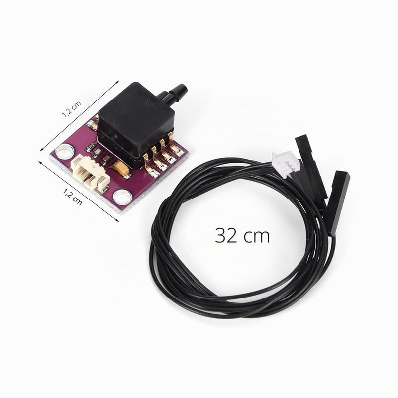Fafeicy Differential Pressure Sensor Breakout Board, Aviation Speed Sensor Compatible with APM2.5, Aviation Sensor Controller with Pressure Measurement