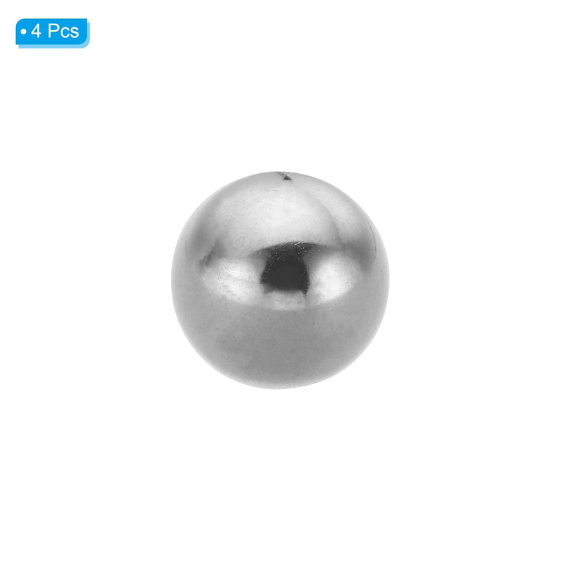 [Australia - AusPower] - PATIKIL M5x16mm Ball Nuts Knob, 4 Pcs Female Thread 304 Stainless Steel Round Blind Hole Screw Cap Cover for Lighting Machinery DIY Decoration, Silver 