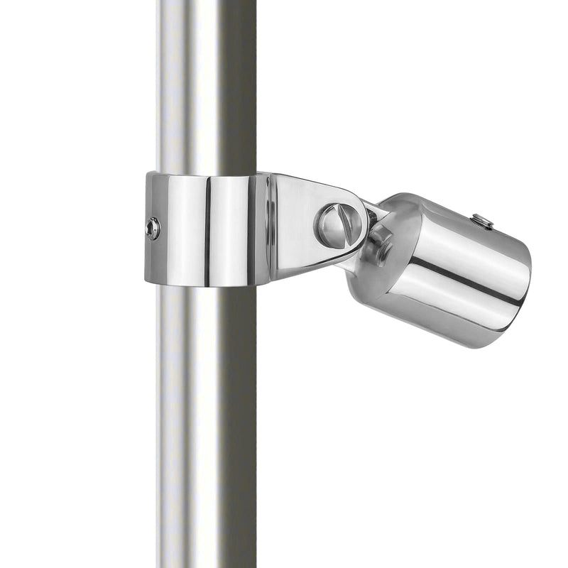 TINGZHIGO 316 Stainless Steel Bimini Top 2 Jaw Slides and 2 Eye End Caps, Bimini Top Hardware, Fits 3/4 inch or 7/8 inch or 1 inch OD Round Tube