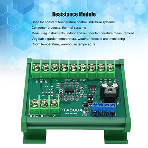 PT100 RTD RS485 Temperature Sensor Module for 2/3 Wire Sensors with Guide Rail Housing Constant Temperature Control Weather Forecast Monitoring (B500 DC12V) B500 DC12V
