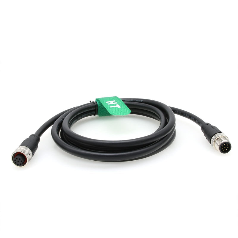 [Australia - AusPower] - Sensor Camera M12 8 pin Female to 8 pin Male Extension Cable for Cognex Actuator Profibus Automation Network Ethernet 1M 