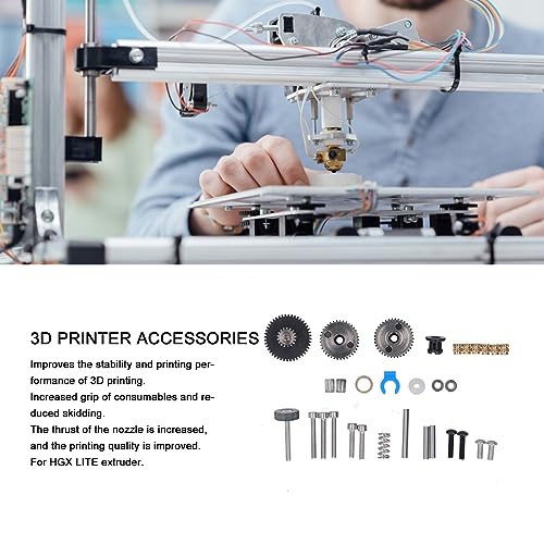 3D Printer Extruder Accessories, 3D Printer Extruder Kit with High Accuracy, Wide Compatibility, Good Print Quality, 3D Printer Extruder Parts Kit for HGX LITE