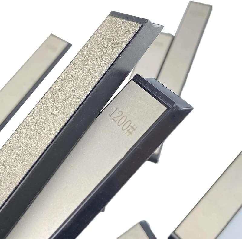 [Australia - AusPower] - 9 Pcs Diamond Knife Sharpening Stone Set, Professional Diamond Whetstone Set with Base for Ruixin Sharpener (SET-B) SET-D 