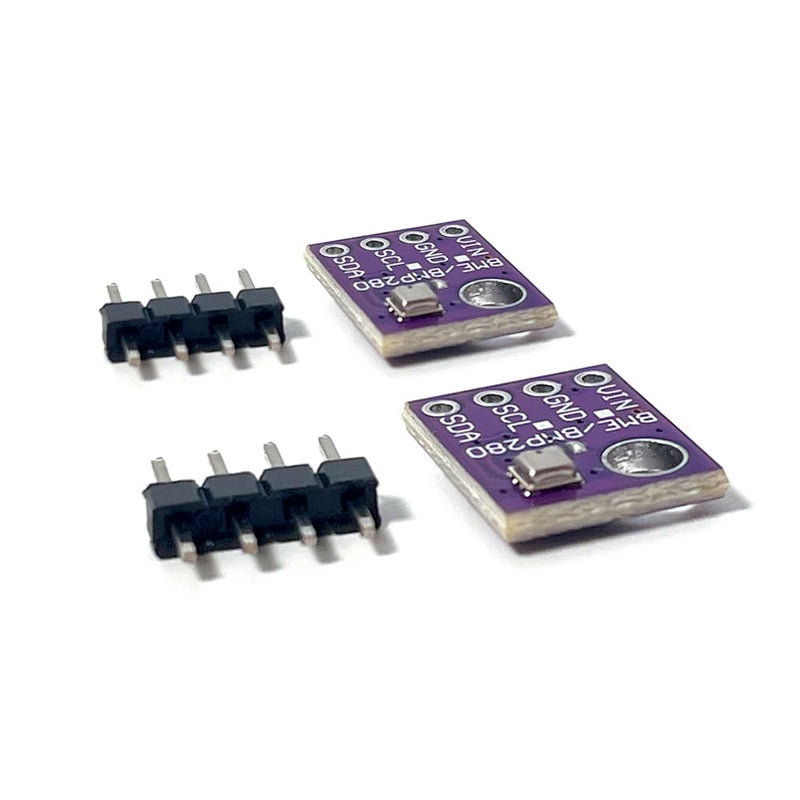[Australia - AusPower] - BME280 Sensor Module (2PCS) - 5V Atmospheric Pressure, Temperature, Humidity Sensor with I2C/SPI Interface for Arduino/Raspberry Pi (5 V) 5 V 