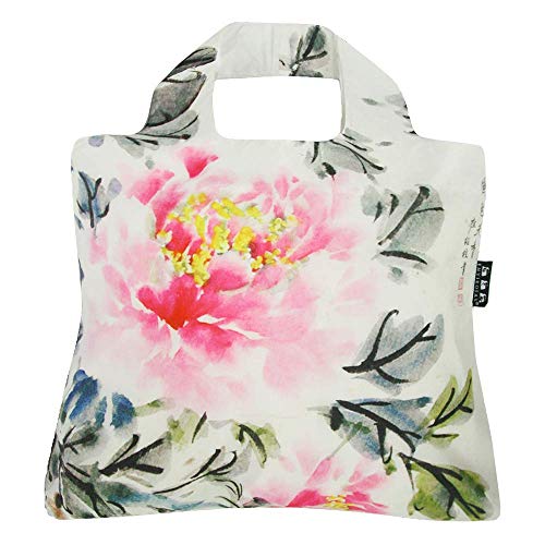 Envirosax Reusable Grocery Tote Bags-Set of 5 China-chic Peony