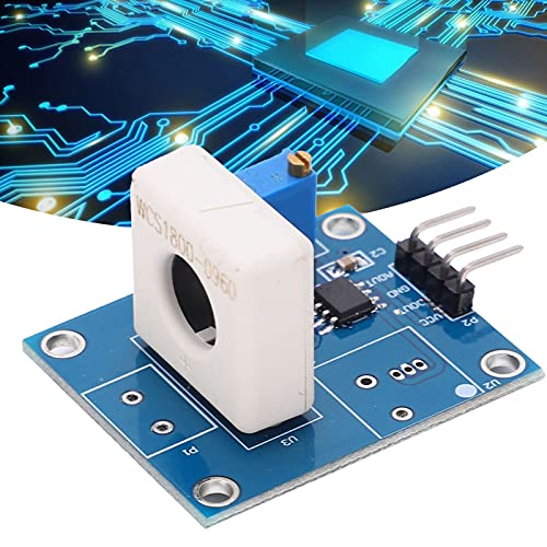 Current Sensor Module WCS1800, Hall Effect Current Sensor DC 5V 35A with Overcurrent Protection, Short Circuit Detector LED Display