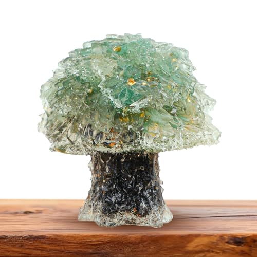 Crystal Healing Tree, Handmade Decor for Positive Energy, Suitable for Meditation, Room Decor and Office Desk, Birthday for Friends, Colleague, Purple
