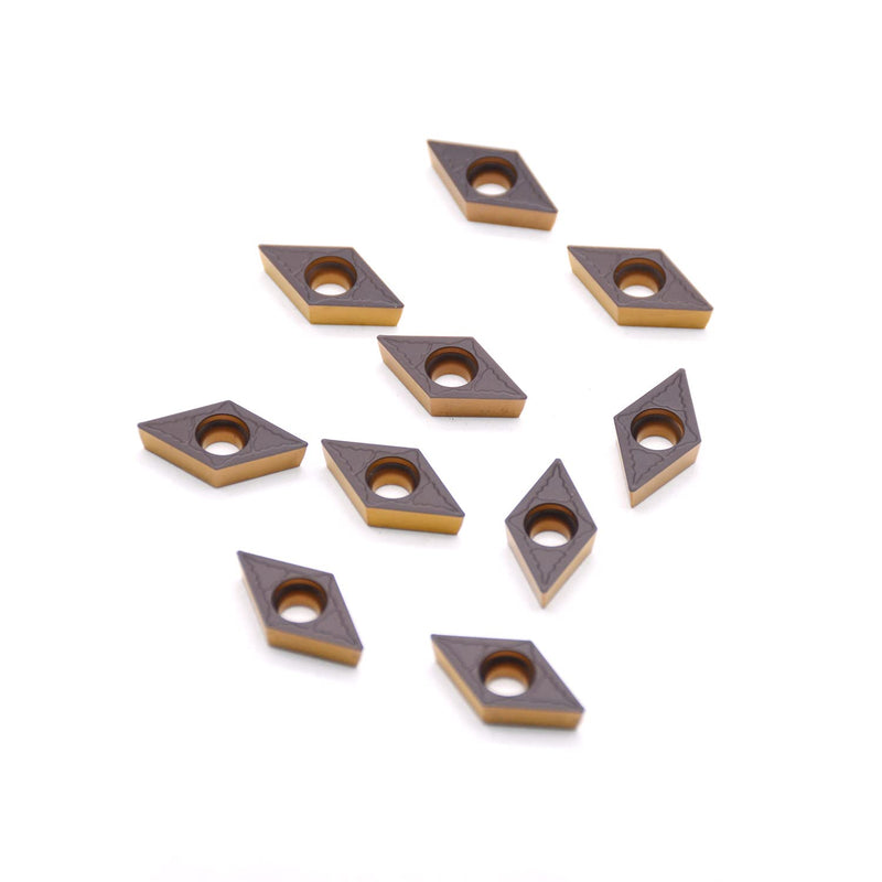 [Australia - AusPower] - CNC Carbide Inserts DCMT32.51 / DCMT11T304PM for Metal Cutting Steel, Semi-Finishing chipbreaker for Turning Cutter, 10 PCS 