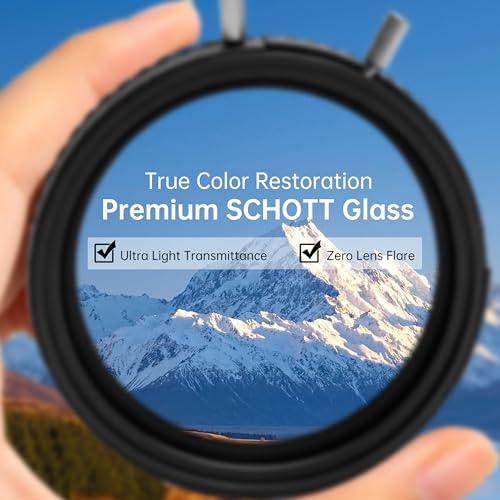 2-in-1 82mm ND2-ND32 Variable ND &CPL Filter for Camera 82 VND-CPL