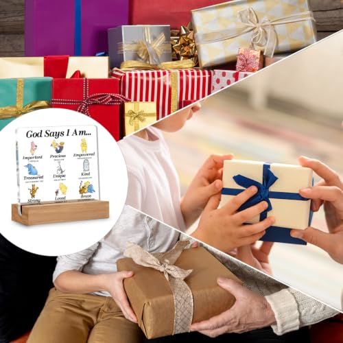 Inspirational Gifts Christian Cute Cartoon Bear Desk Accessories Multicolor AM