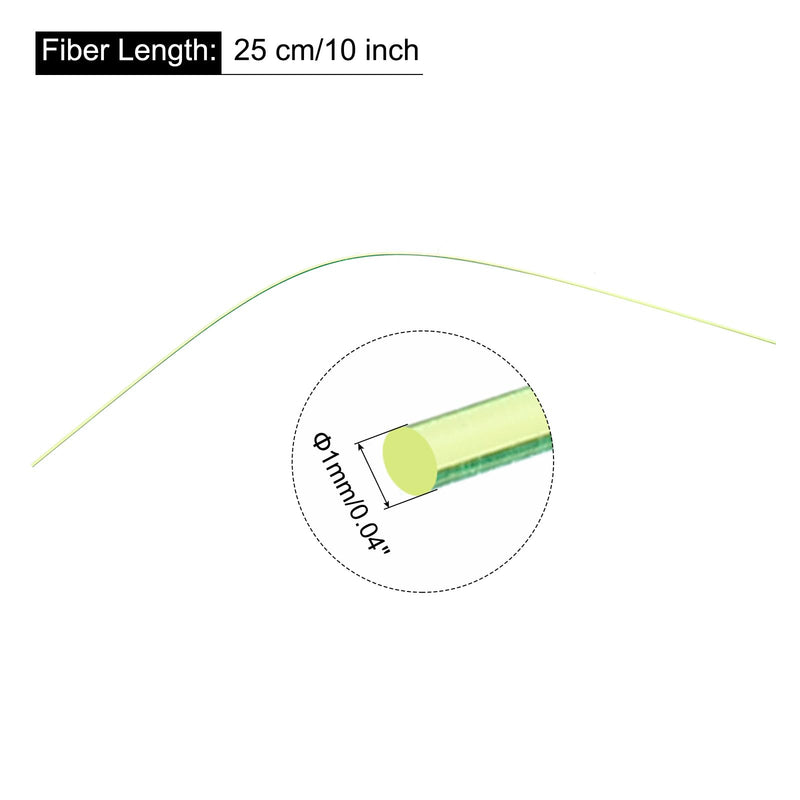 [Australia - AusPower] - MECCANIXITY Fiber Optic Rods PMMA 1mmx25cm for Sight Filament Green 1 Set Pack of 5 