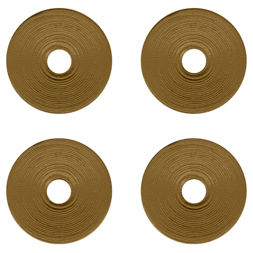 CRL gold plated flat replacement washers for back-to-back solid pull handles, set of washers