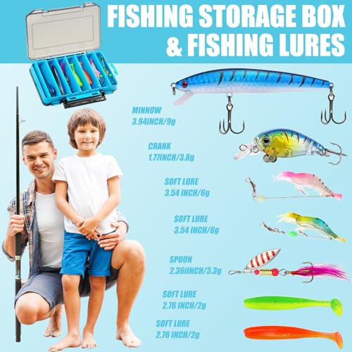 Fishing Easter Basket Stuffers for Men Teen Boys, Premade Easter Basket Gifts for Adutl Teens Husband Son with Fishing Tool Set Tumblers and Socks