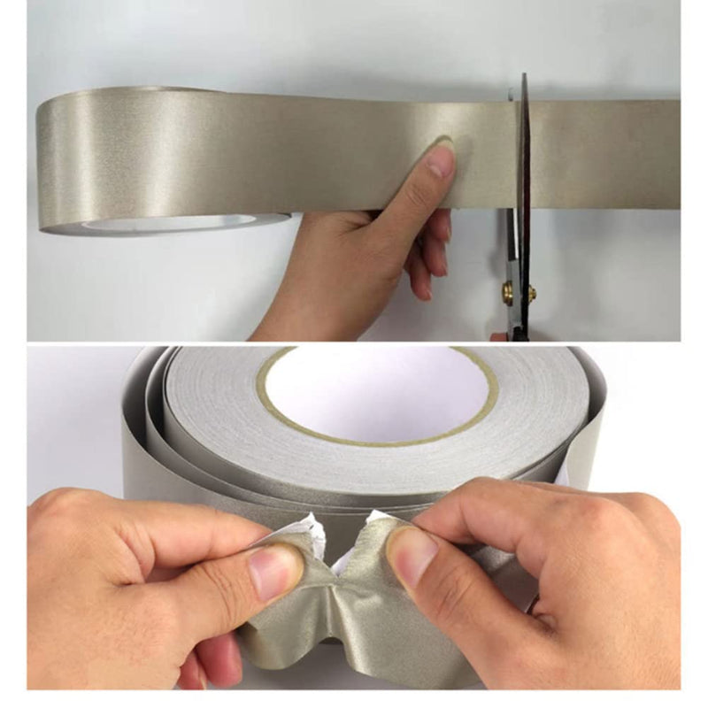 [Australia - AusPower] - Faraday Cloth Tape Double Conductive Cloth Adhesive Tape for EMI Shielding, Wire Harness Wrap, Grounding, Guitar Interference Signal Blocking, Electrical Repair (1 in x 66 FT) 1 IN x 66 FT 