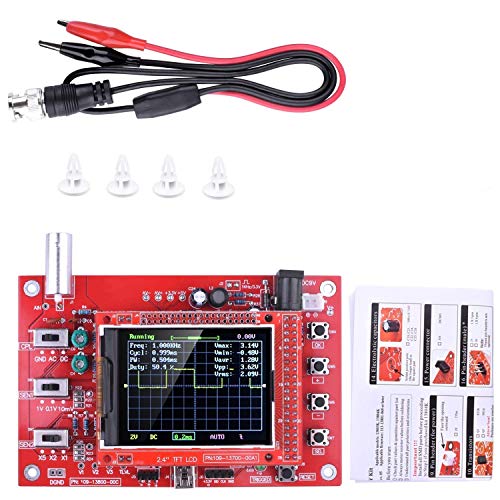 ARCELI Pocket Digital Oscilloscope Kit, Open Source, 2.4" TFT, 1 MSP with Probe, Assembled Version (Welded)