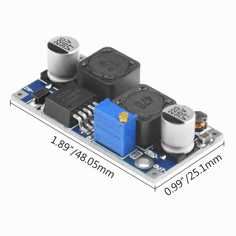 5pcs XL6009 DC-DC Buck Boost Voltage Converter Power Module 4A 400KHz Adjustable Step Down Switch Module 3.8-30V to 1.25-35V Power Supply Module for Solar Panel
