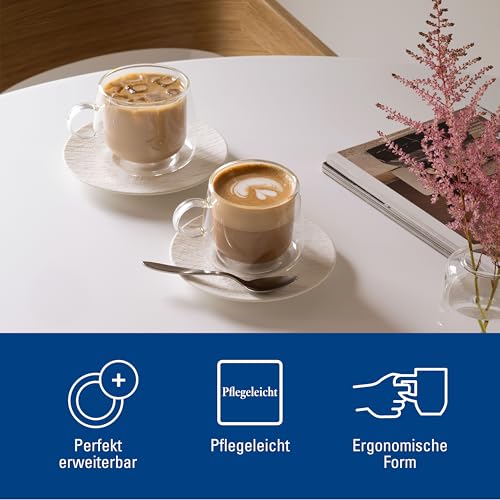 Villeroy & Boch Artesano Hot & Cold Beverages Cappuccino Glass, Set of 2, 14.5 oz, Borosilicate Glass, Dishwasher & Microwave Safe
