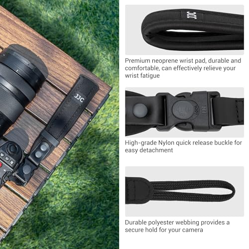 EOS R6 II R5 R5C Eyecup + Upgraded Hand Strap: Extended Camera Eye Cup Viewfinder for Canon EOS R6 Mark II R6 R5 R5C R5 C with Upgraded Quick Release Soft Neoprene Camera Hand Wrist Grip Strap