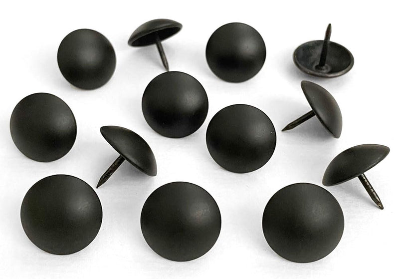[Australia - AusPower] - Let's Decorate 100PCS D19mm/0.75" Matt Black Upholstery Tacks, Decorative Tacks for Sofa Couch, Furniture Metal Thumb Tacks, Home DIY Decorative Nail Heads Nails (19mmx17mm Matt Black) 100 19mm Matt Black 
