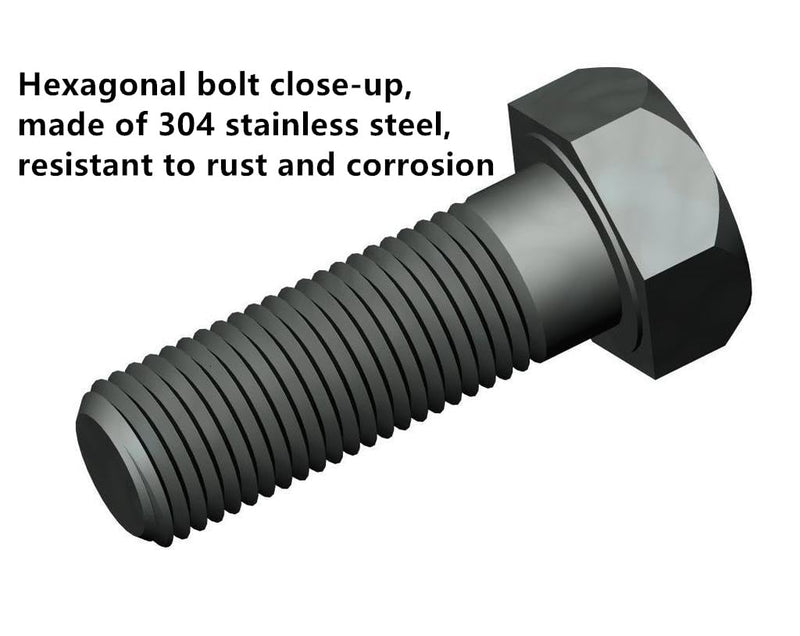 [Australia - AusPower] - 72pcs Hex Bolts Assortment Kit,Nuts and Bolts Assortment Kit，Sets 5/16-18 X(1/2,5/8,3/4,1),Bolts and Nuts kit, Includes Common SAE Sizes, 304 Stainless Steel,Hex Bolt Nut 5/16-18x(1/2,5/8,3/4,1)72pcs 