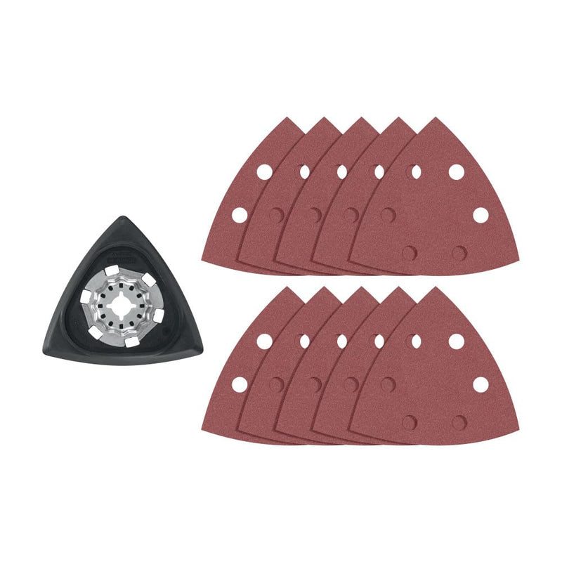 [Australia - AusPower] - Bosch OSL350SPDK 11 pc. Starlock Oscillating Multi-Tool Delta Sanding Pad Kit 3-1/2 In. Set: Delta sanding pad + 10 sheets 