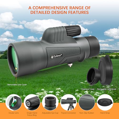 Monocular Telescope HD 10x50 BAK4&FMC Waterproof Gift for Adults Men