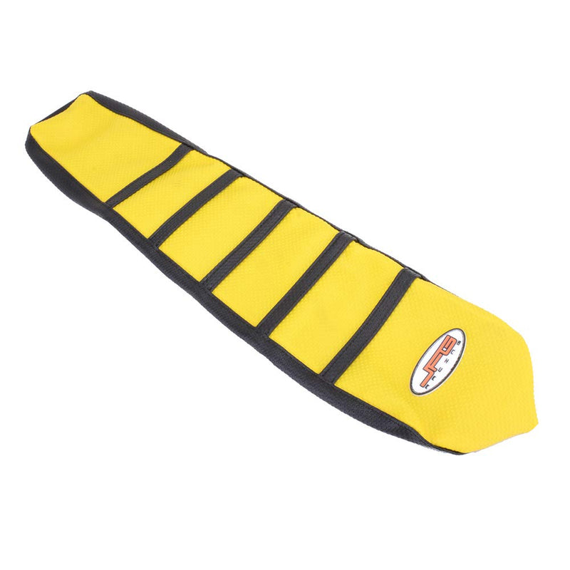 JFG RACING Dirt Bike Seat Cover,Motorcycle Cushion with Non-Slip Rubber Striped for RM85 2002-2017 - Yellow