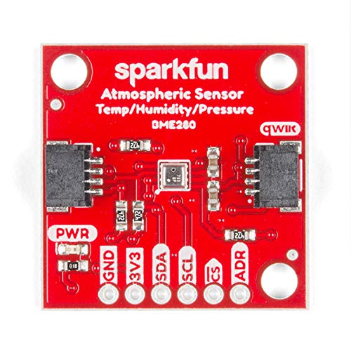 [Australia - AusPower] - SparkFun Atmospheric Sensor Breakout - BME280 (Qwiic) Measure barometric pressure, humidity, and temperature readings 3.3V SPI interface, Operating Voltage 3.3V 