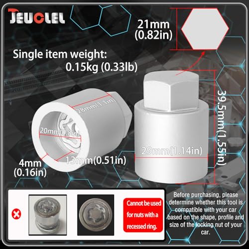 065 Wheel Locking Nut Key for Nissan Infiniti, ID 21mm Lug Socket socket 065