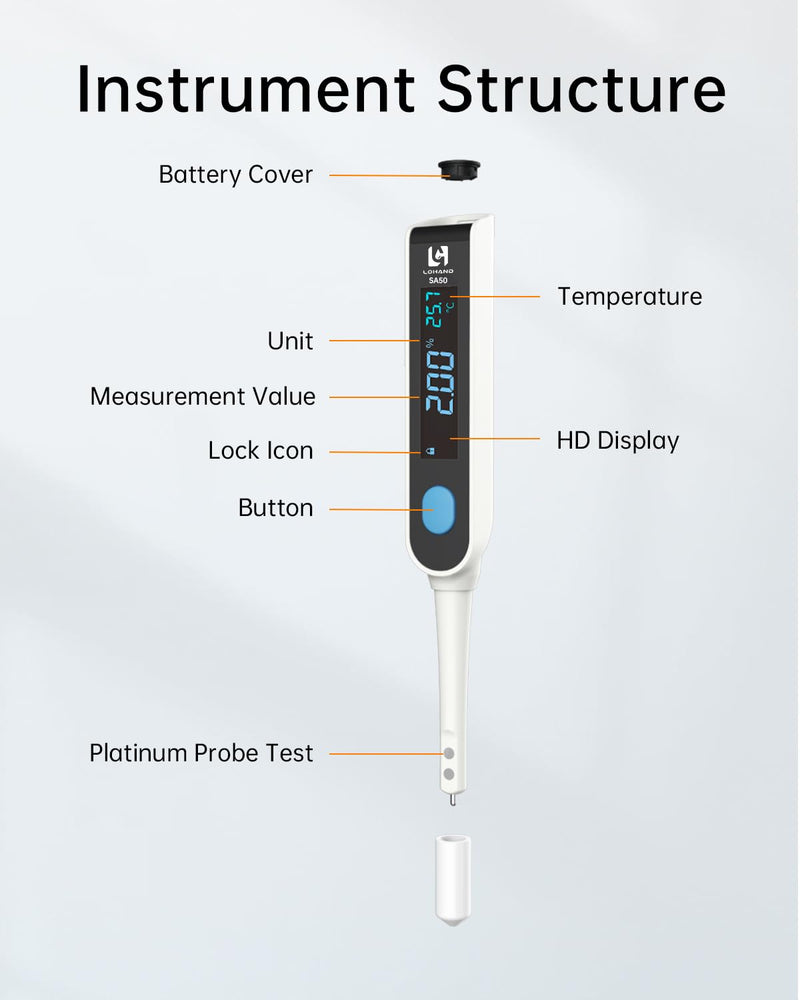 [Australia - AusPower] - Digital Salinity Meter, Platinum Electrode & Concave Surface for Lab-Grade Accuracy, Auto-Measured Salt Content Tester, Rapid Test for Aquarium/Saltwater/Salty Food, Range: 50ppt/1.000〜1.045 