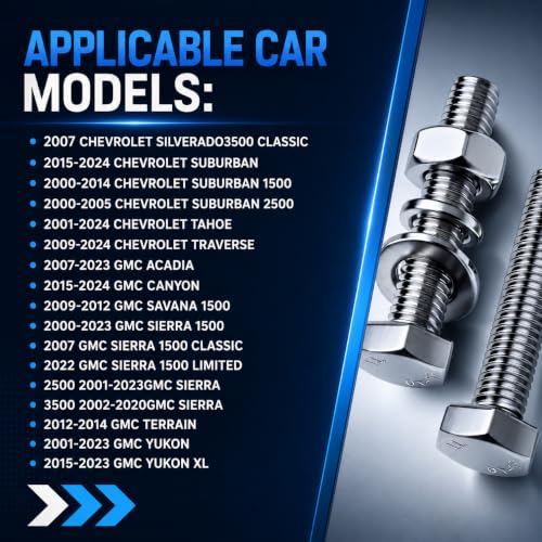 BRECAVE M14 x 1.5 wheel lug nuts for Buick Enclave and Cadillac, 10-piece set