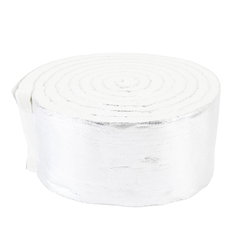 Thermal Insulation Tape Heatproof Aluminum Foil Pipe Wrap Insulation Roll High Durability Self Adhesive for Auto Parts Home Repairs Marine RV 3.94in X 0.47in X 10.82Ft