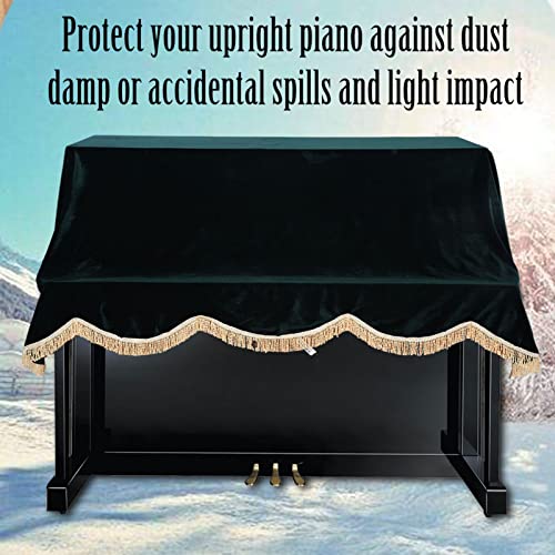 Upright Piano Dust Cover, 78.7in Pleuche Protective Cover