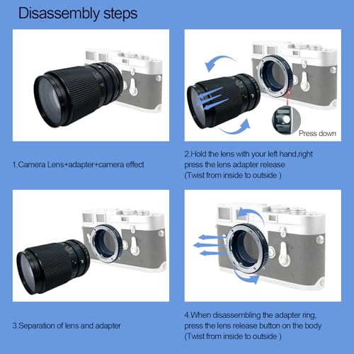 C/Y to LM Lens Adapter Contax Yashica Mount C/Y Lens to M L/M M9 M8 M7 M6 M5 CY to LM Adapter